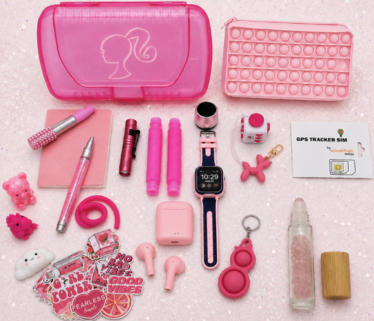 Kids Limited Edition Barbie Pink Calming Kit-GPS Tracker-Cellular Calling-Texting